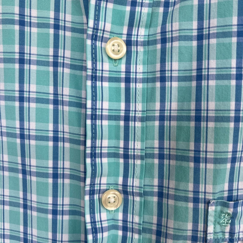 Men's IZOD Big & Tall 2XLT Long Sleeve Multi Plaid Shirt - Picture 2 of 13